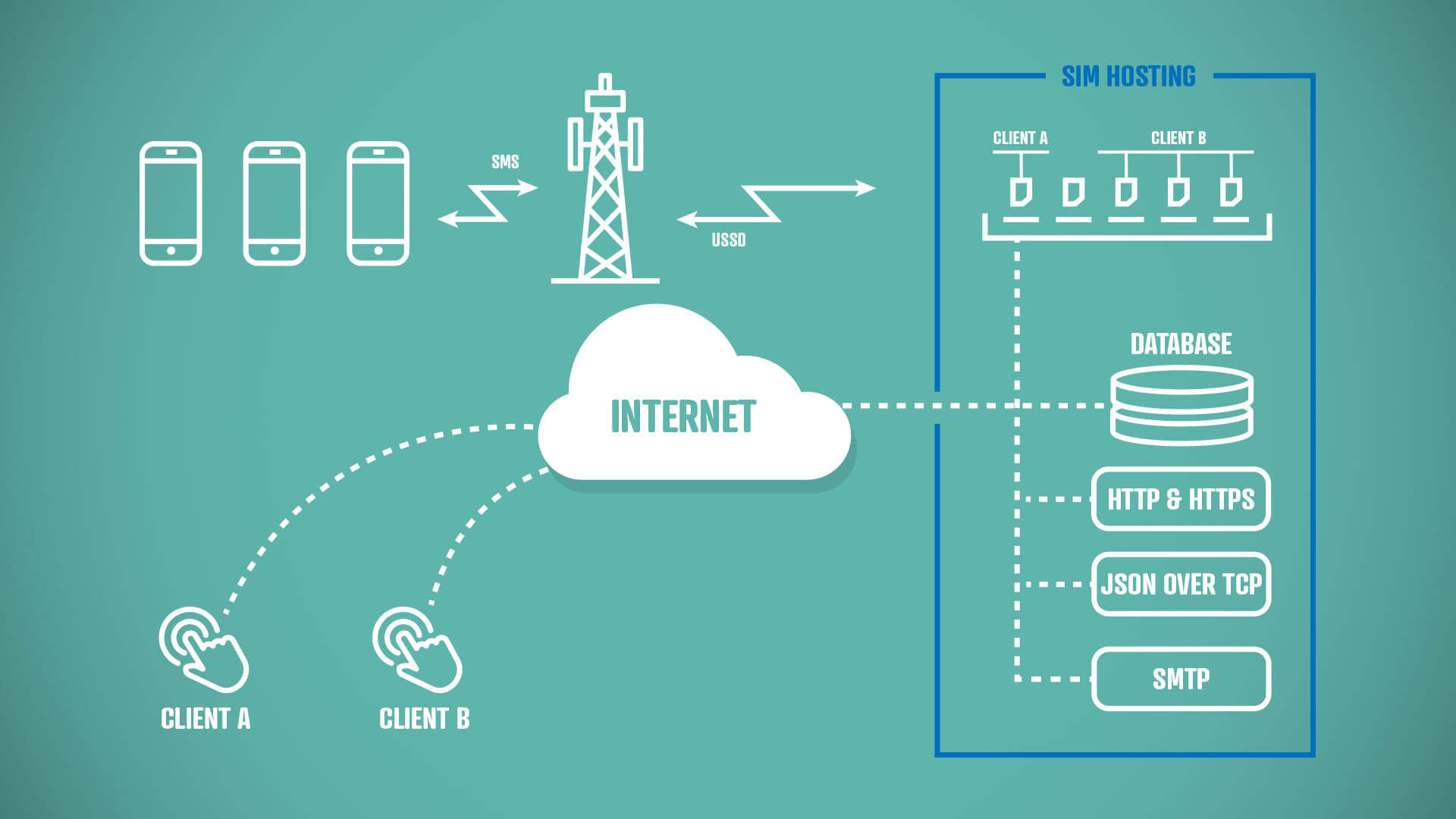 sim hosting diagram